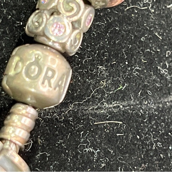 Pandora Charm Bracelet 925 silver stamped pandora and ale on charms - Picture 5 of 6